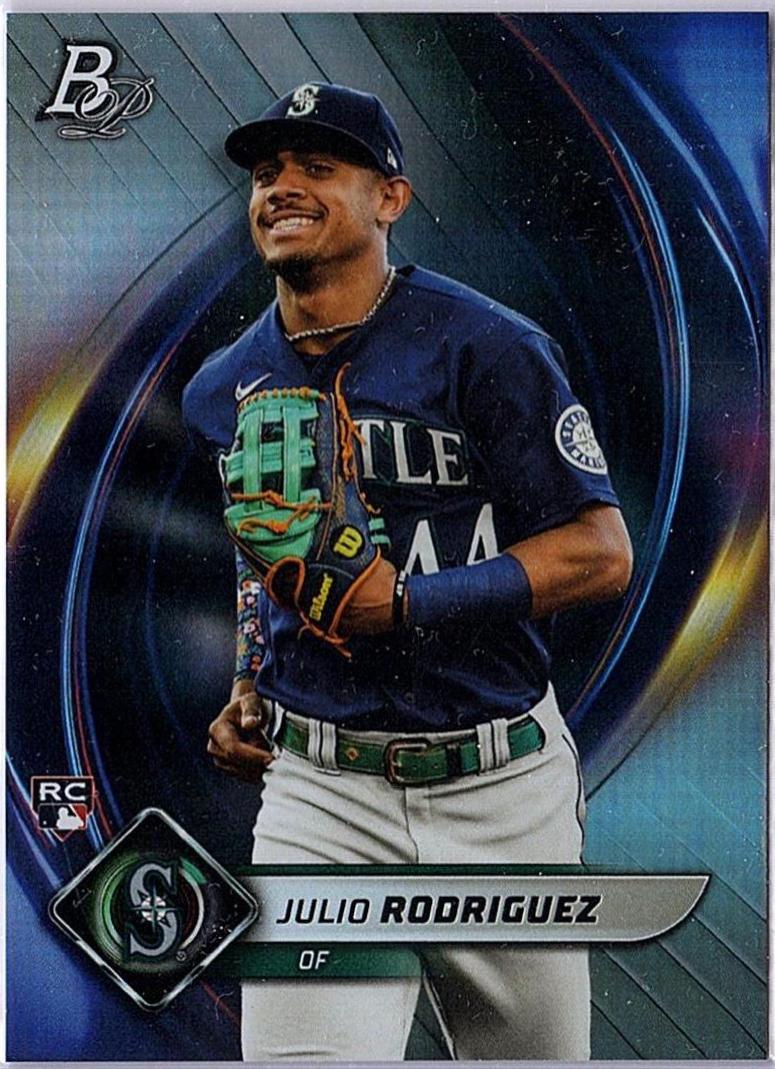 Julio Rodriguez #41 Baseball Cards 2022 Bowman Platinum