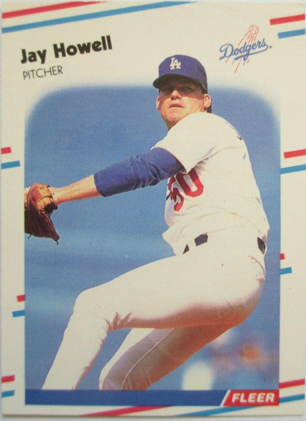 Jay Howell #U-95 Baseball Cards 1988 Fleer Update