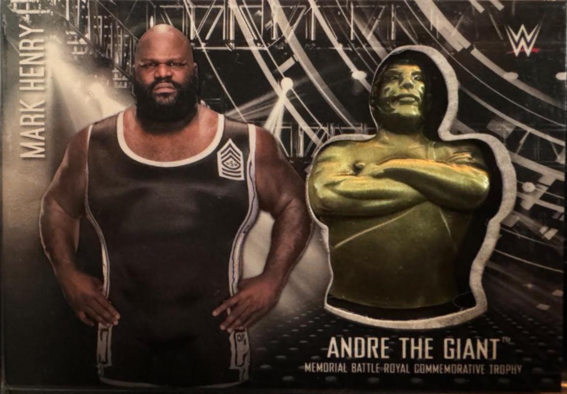 Mark Henry Wrestling Cards 2017 Topps WWE Road To Wrestlemania Andre the Giant Battle Royal