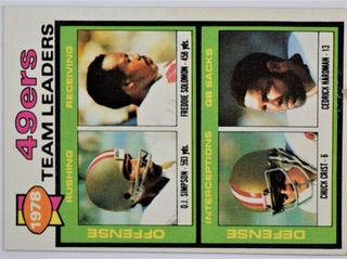 O.J. Simpson, Freddie Solomon, Chuck Crist, Cedrick Hardman