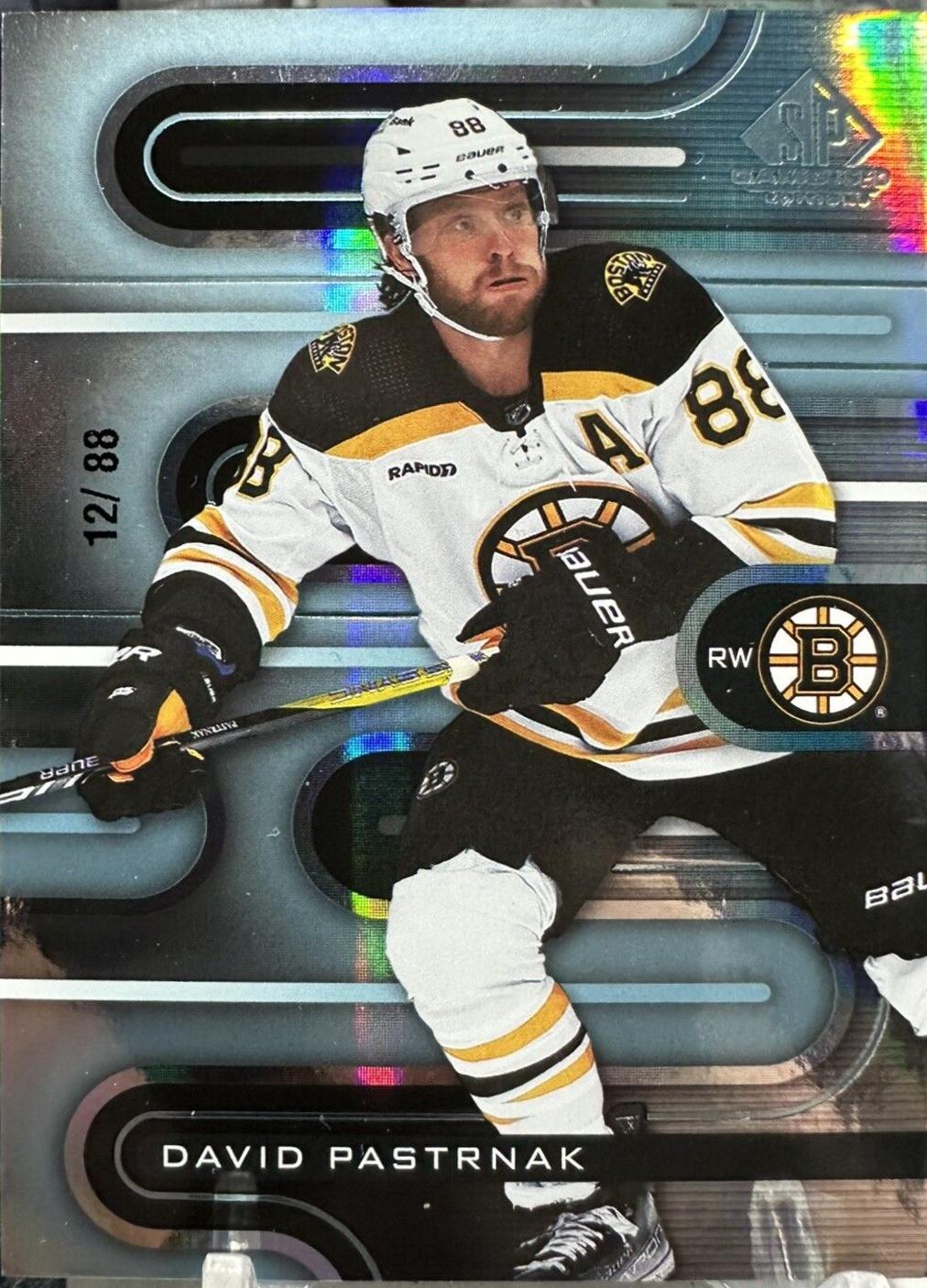 David Pastrnak #59 2022-23 SP Game Used Hockey