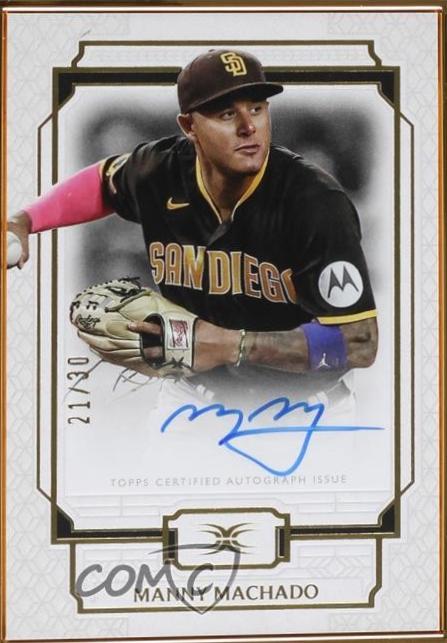 Manny Machado #DCFA-MM Baseball Cards 2024 Topps Definitive Framed Autograph Collection