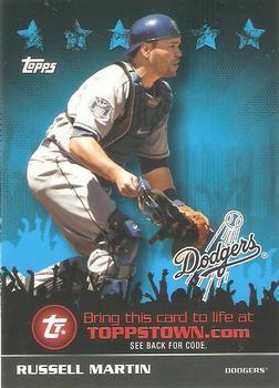 Russell Martin #TTT62 Baseball Cards 2009 Topps Toppstown