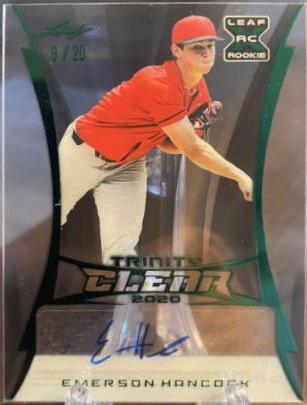 Emerson Hancock #CA-EH2 2020 Leaf Trinity Clear Autographs Baseball