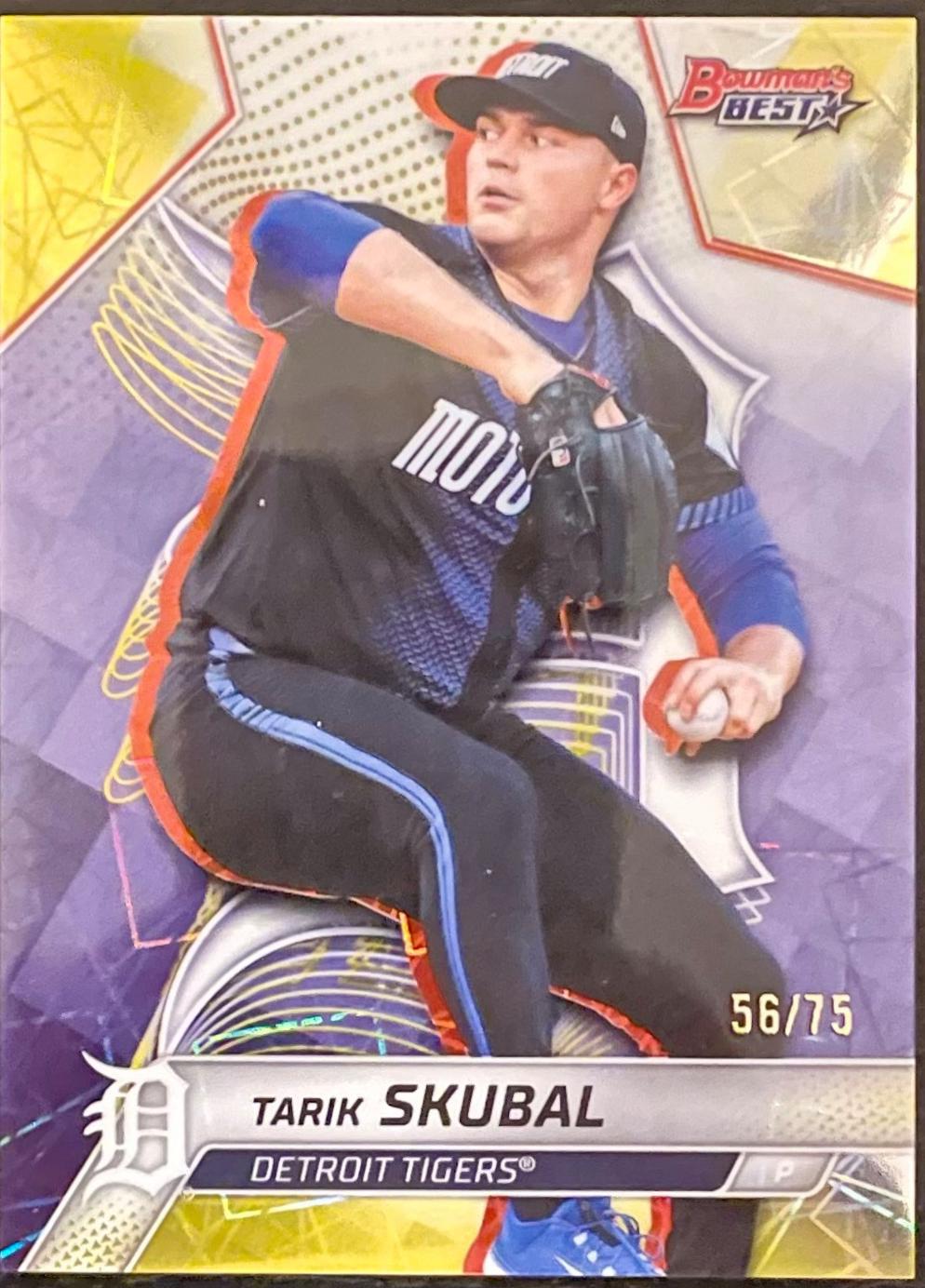 Tarik Skubal [Yellow Lazer Refractor] #12