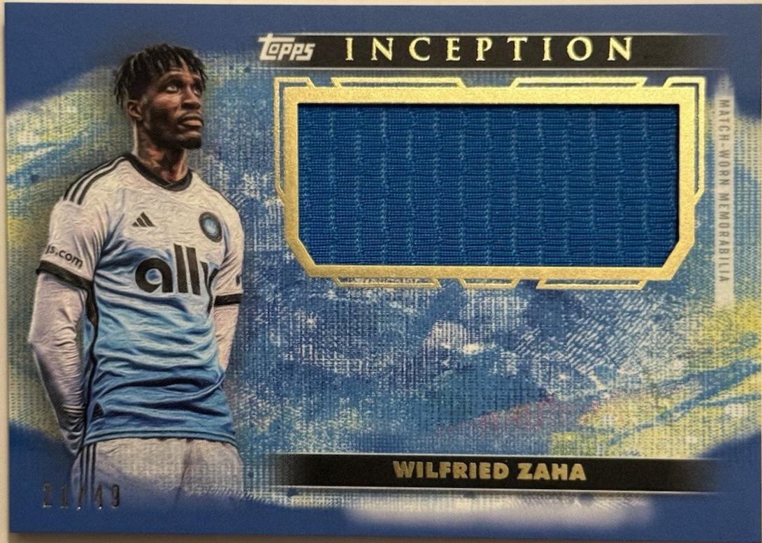 Wilfried Zaha #IJR-WZ 2025 Topps Inception MLS Jumbo Relic