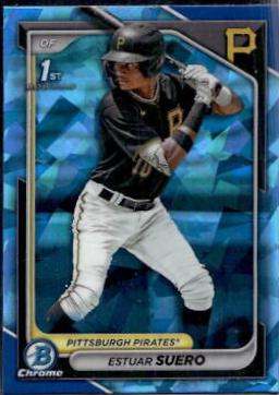 Estuar Suero #BCP-63 Baseball Cards 2024 Bowman Chrome Prospects Sapphire