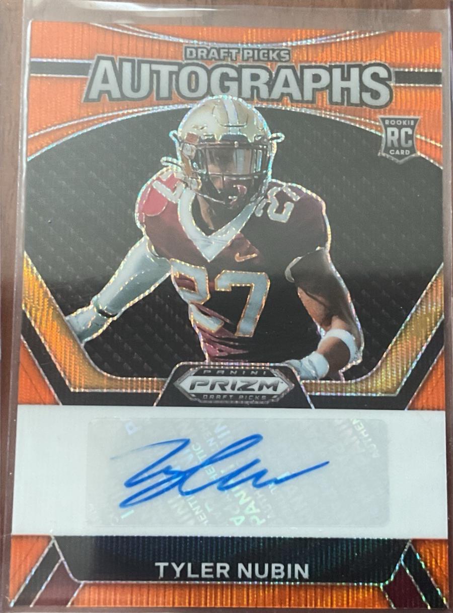 Tyler Nubin #DPA-TNN 2024 Panini Prizm Draft Picks Autographs Football