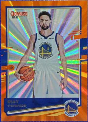 Klay Thompson #32 Basketball Cards 2020 Donruss