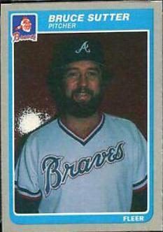 Bruce Sutter #U-114 Baseball Cards 1985 Fleer Update