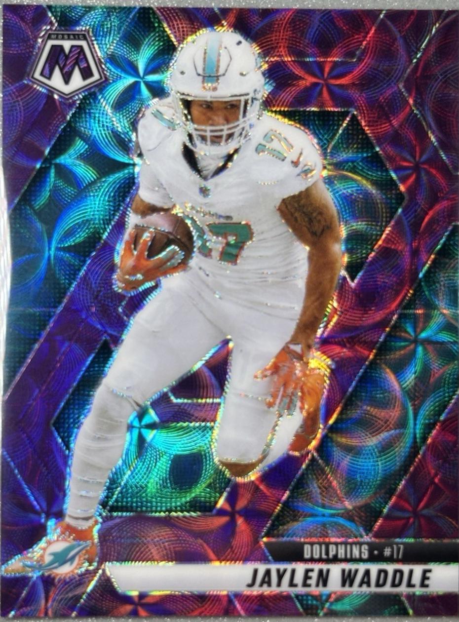 Jaylen Waddle [Purple Scope] #155 Prices | 2025 Panini Mosaic