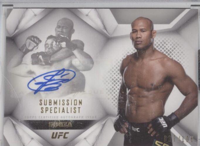 Ronaldo Souza #SUS-RSO Ufc Cards 2020 Topps UFC Striking Signatures Submission Specialist