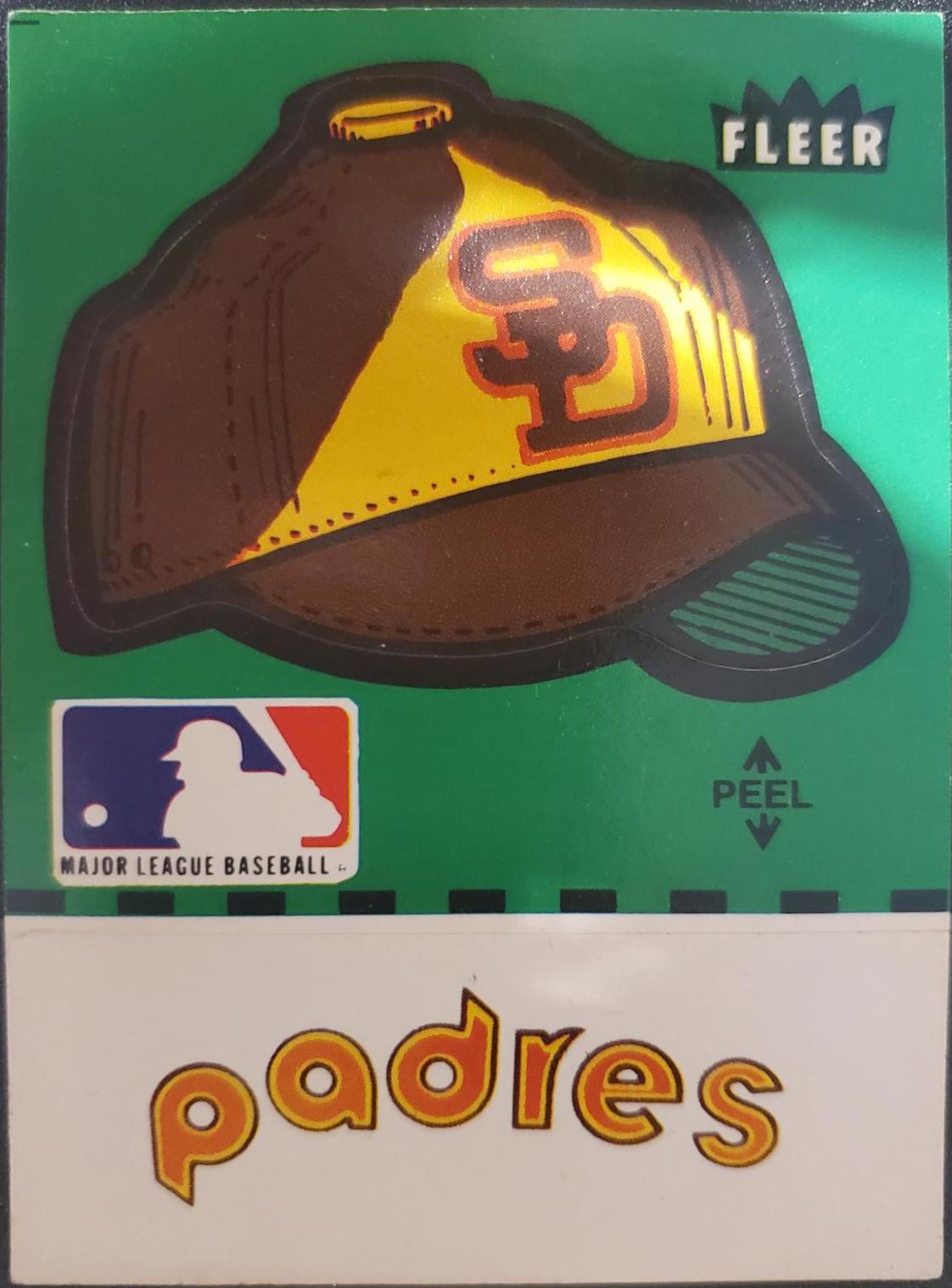 Padres Baseball Cards 1970 Fleer Team Logo Decals