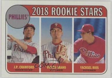 J.P. Crawford, Victor Arano, Yacksel Rios #273 Baseball Cards 2018 Topps Heritage