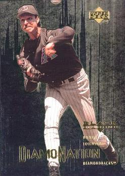 Randy Johnson #D6 Baseball Cards 2000 U.D. Black Diamond Rookie Edition Diamonation