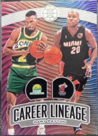 Gary Payton #8 Basketball Cards 2019 Panini Illusions Career Lineage