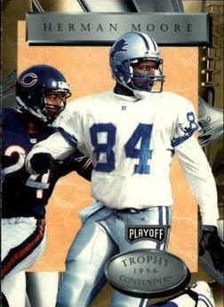 Herman Moore #84 1996 Playoff Trophy Contenders Football