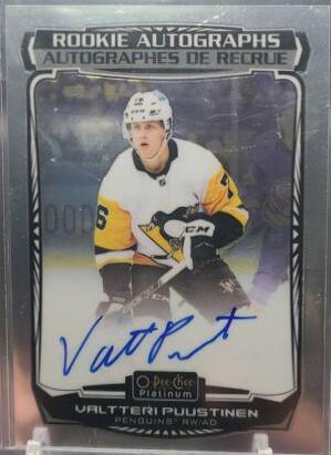 Valtteri Puustinen #R-VP Hockey Cards 2022 O-Pee-Chee Platinum Rookie Autograph