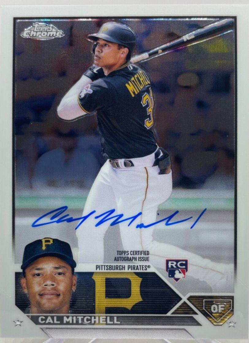 Cal Mitchell #RA-CMI Baseball Cards 2023 Topps Chrome Rookie Autographs