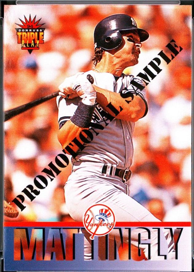 Don Mattingly #9 1994 Donruss Triple Play Baseball