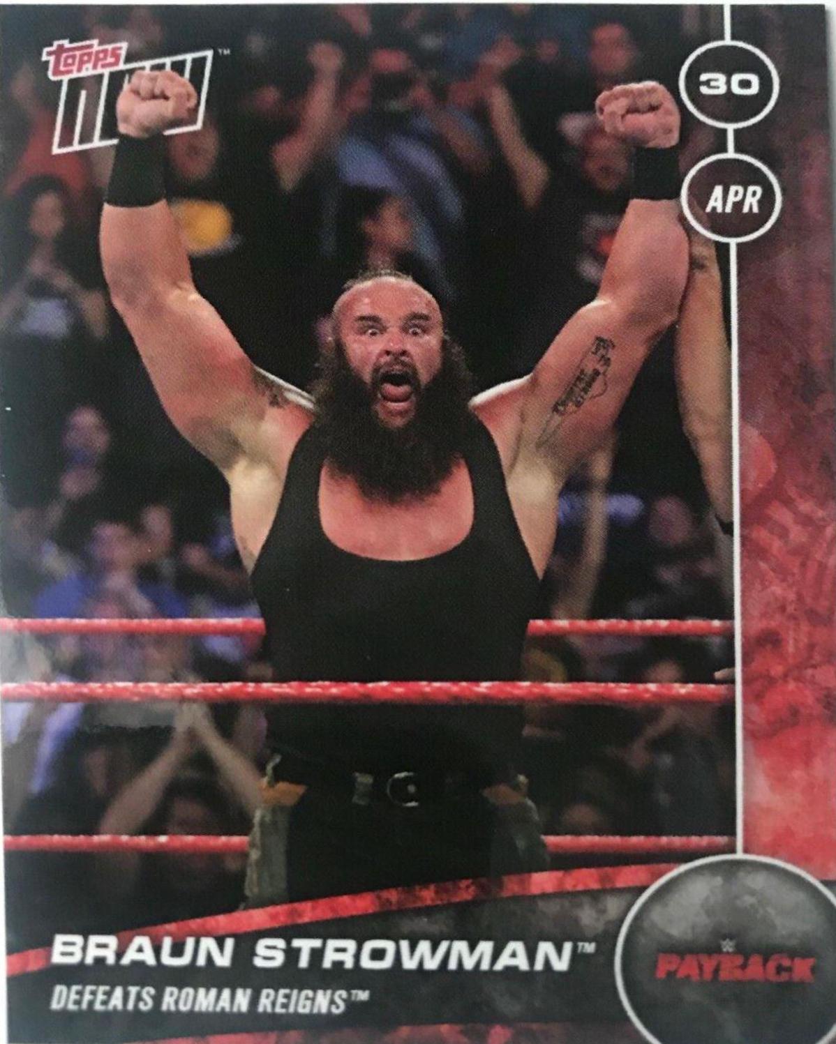 Braun Strowman #88 Wrestling Cards 2017 Topps Now WWE