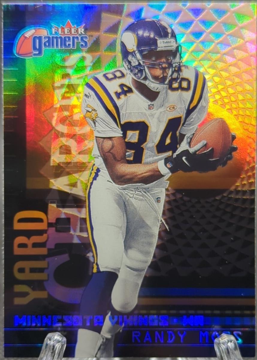 Randy Moss #2 Football Cards 2000 Fleer Gamers Yard Chargers