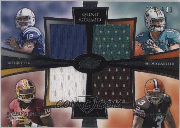 Andrew Luck, Robert Griffin Iii, Ryan Tannelhill, Brandon Weedon #SRQC-LGTW Football Cards 2012 Topps Prime Quad Combos