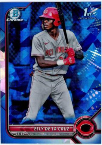 Elly De LA Cruz #BCP-50 Baseball Cards 2022 Bowman Chrome Prospects Sapphire