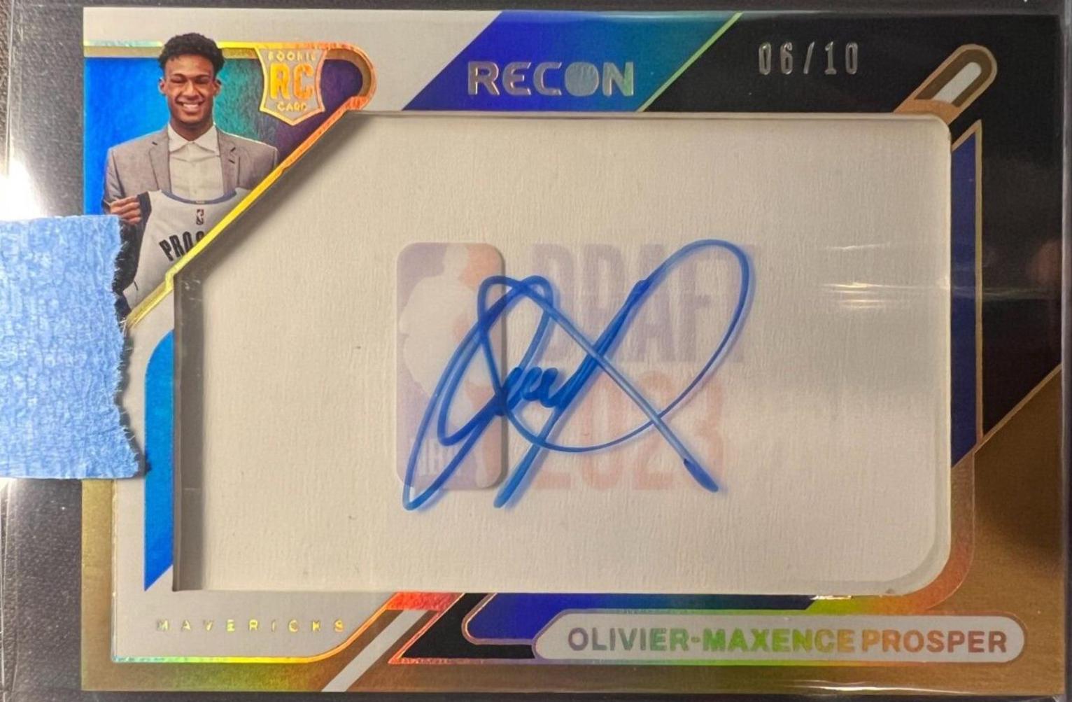 Olivier-Maxence Prosper #DNS-OMP 2023 Panini Recon Draft Night Acetate Signature Basketball