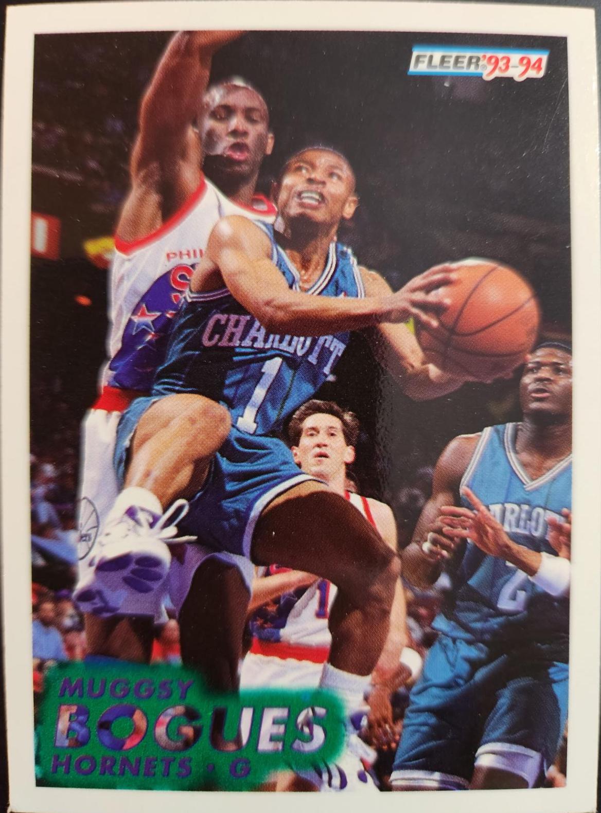 Muggsy Bogues #17 Basketball Cards 1993 Fleer