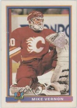 Mike Vernon #253 Hockey Cards 1991 Bowman