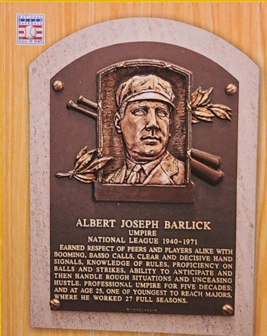 Al Barlick #4 Baseball Cards 2012 Panini Cooperstown Bronze History