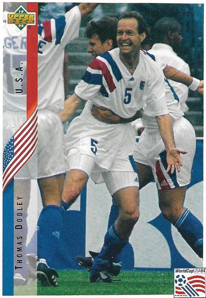 Thomas Dooley #7 Soccer Cards 1994 Upper Deck World Cup Soccer