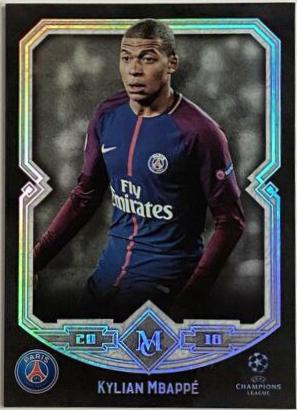 Kylian Mbappe #31 Soccer Cards 2017 Topps Museum Collection UEFA Champions League