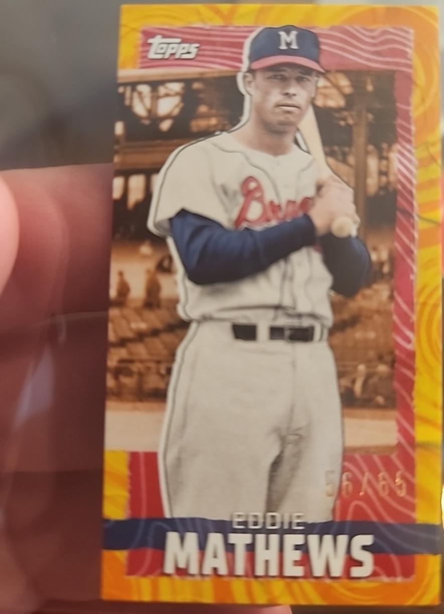 Eddie Mathews [Orange Yellow Ripple] #MRIP-EM