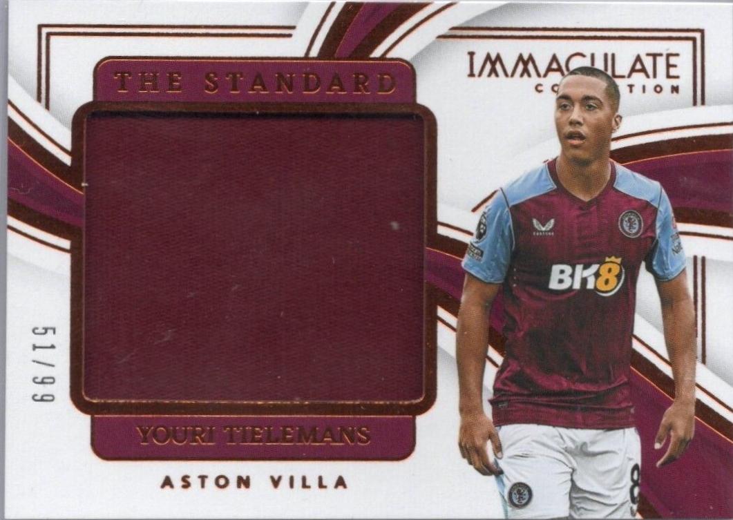 Youri Tielemans #29 Soccer Cards 2023 Panini Immaculate The Standard