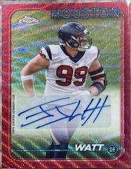 J.J. Watt [Red Wave] #BA-JWA Football Cards 2024 Topps Chrome Autograph Prices