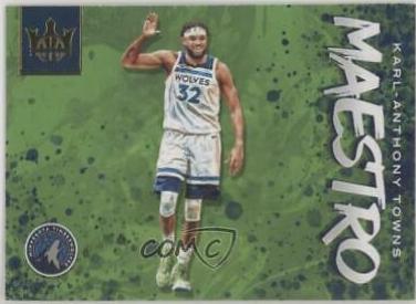 Karl Anthony Towns #6 Basketball Cards 2019 Panini Court Kings Maestros