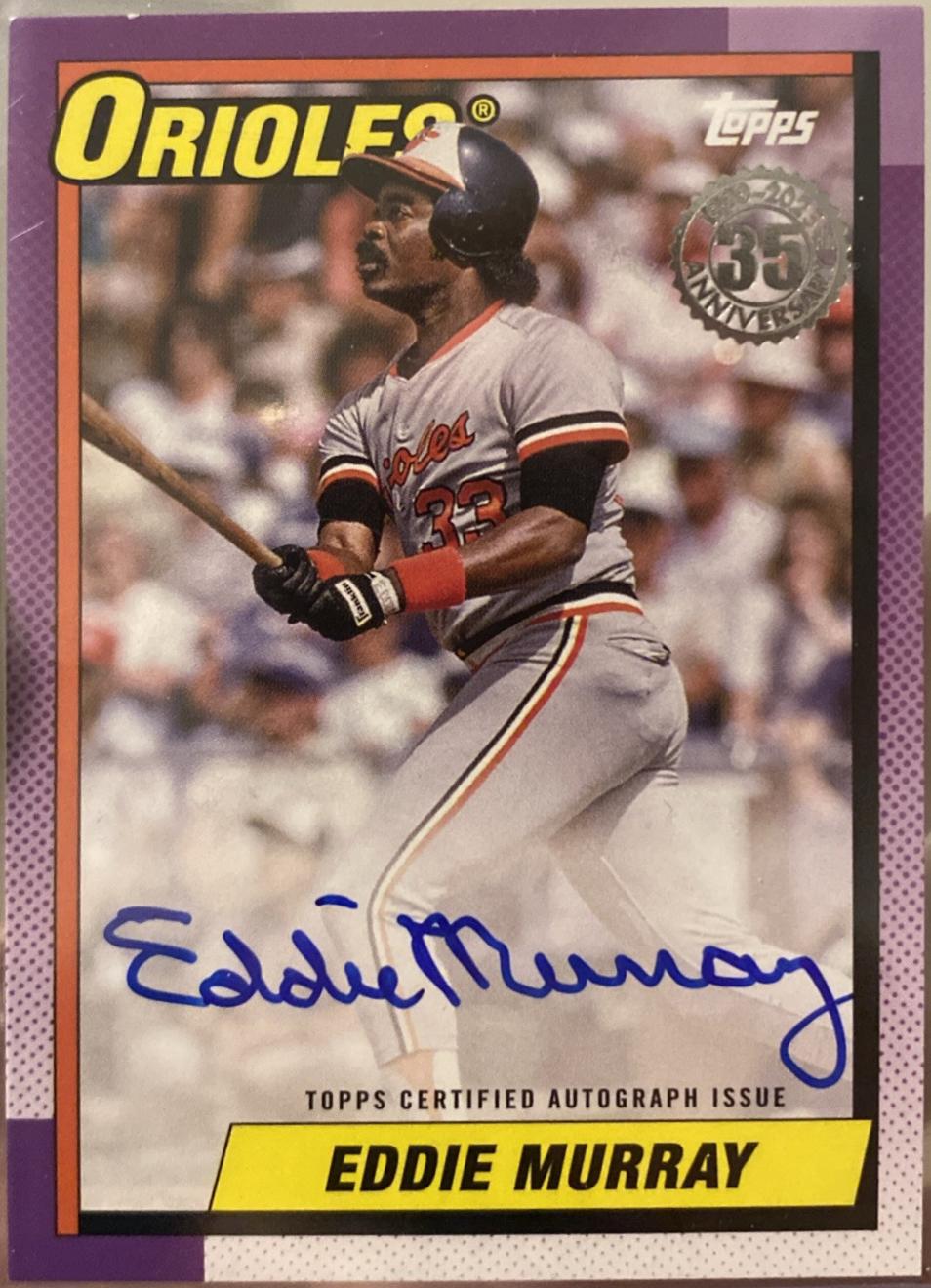 Eddie Murray #90AU-EM 2025 Topps 1990 Autograph Baseball