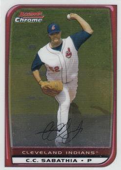 C.C. Sabathia #24 Baseball Cards 2008 Bowman Chrome