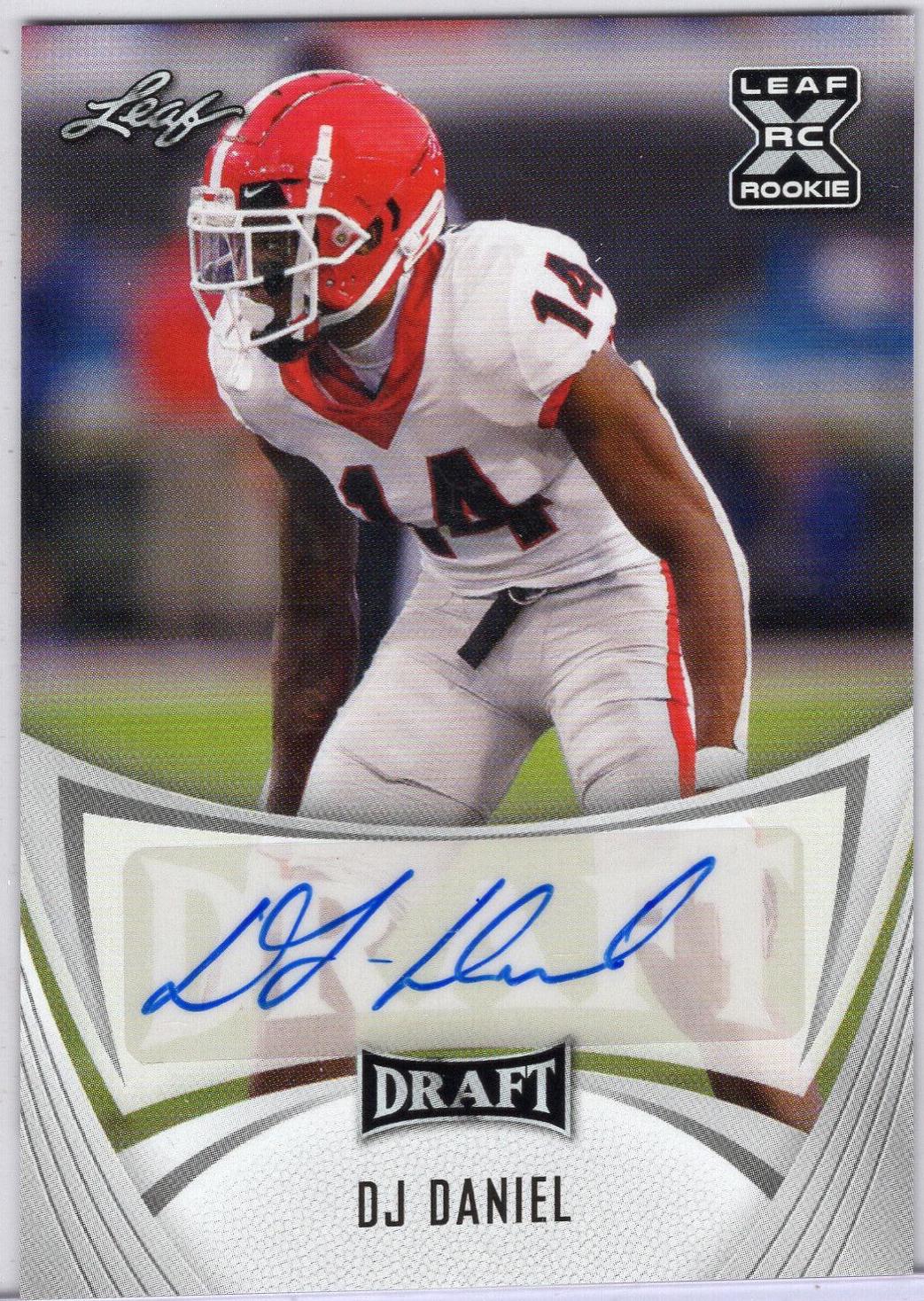 DJ Daniel #BA-DJD Football Cards 2021 Leaf Draft Autograph