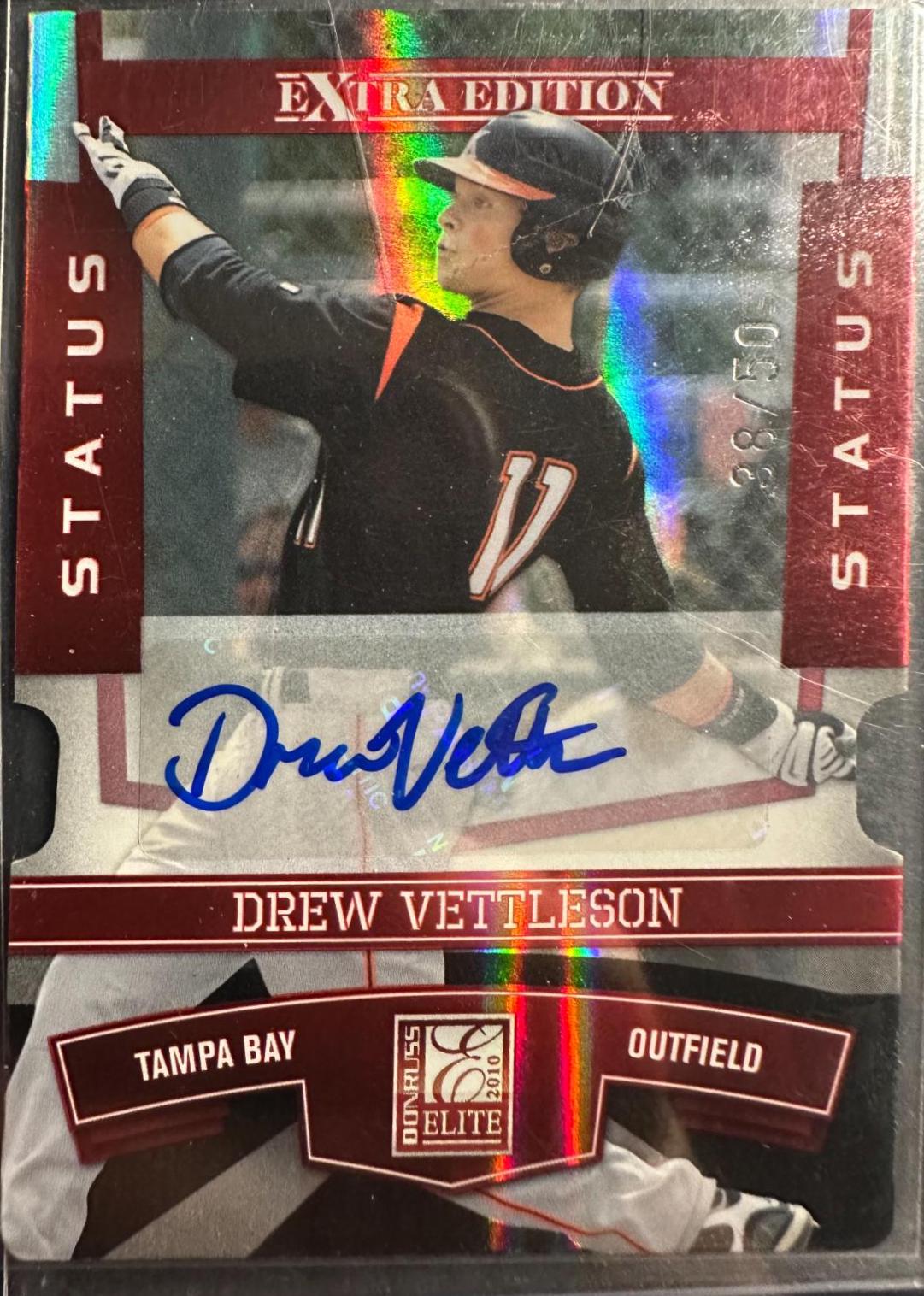 Drew Vettleson #2 Baseball Cards 2010 Donruss Elite Extra Edition Franchise Futures Signatures