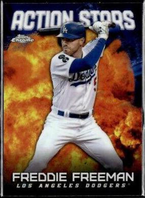 Freddie Freeman #ASC-10 Baseball Cards 2023 Topps Chrome Update Action Stars