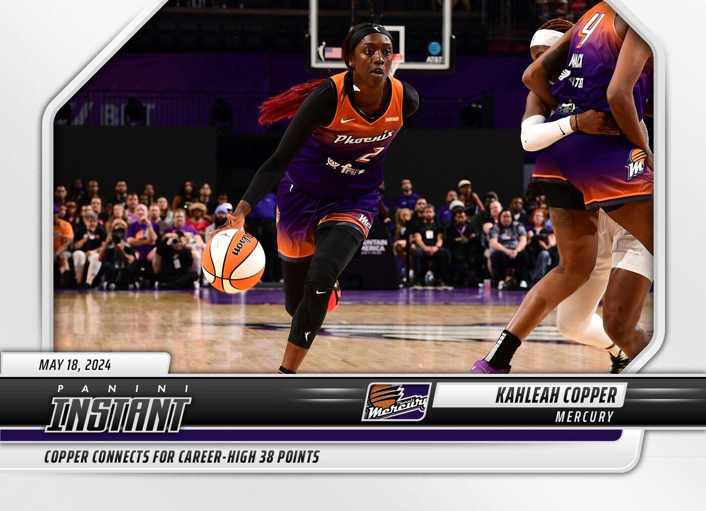 Kahleah Copper #21 Basketball Cards 2024 Panini Instant WNBA