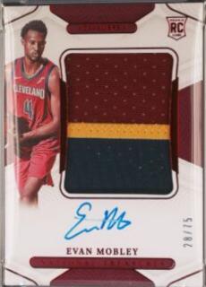 Evan Mobley [Patch Autograph NBA 75th Anniversary] #147