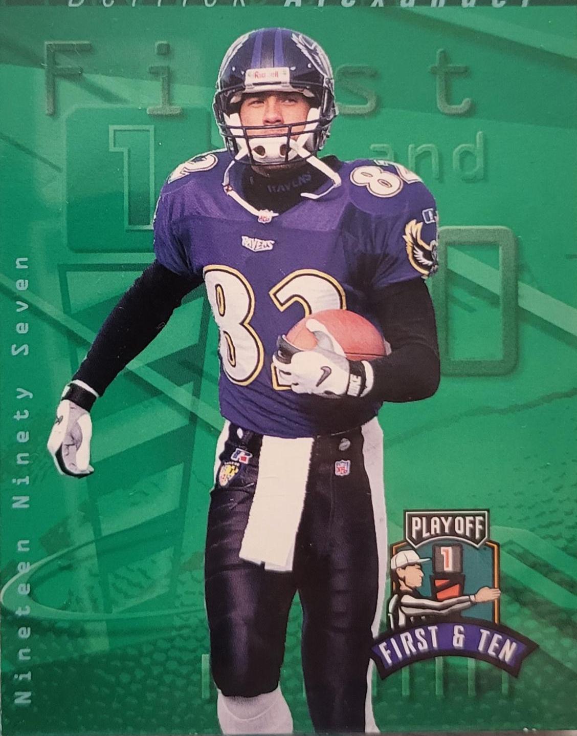 Derrick Alexander #90 Football Cards 1997 Playoff 1st & 10