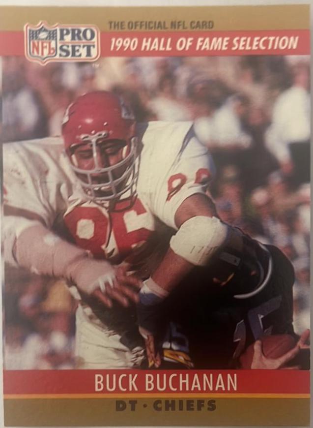 Buck Buchanan #23 1990 Pro Set Fact Cincinnati Football