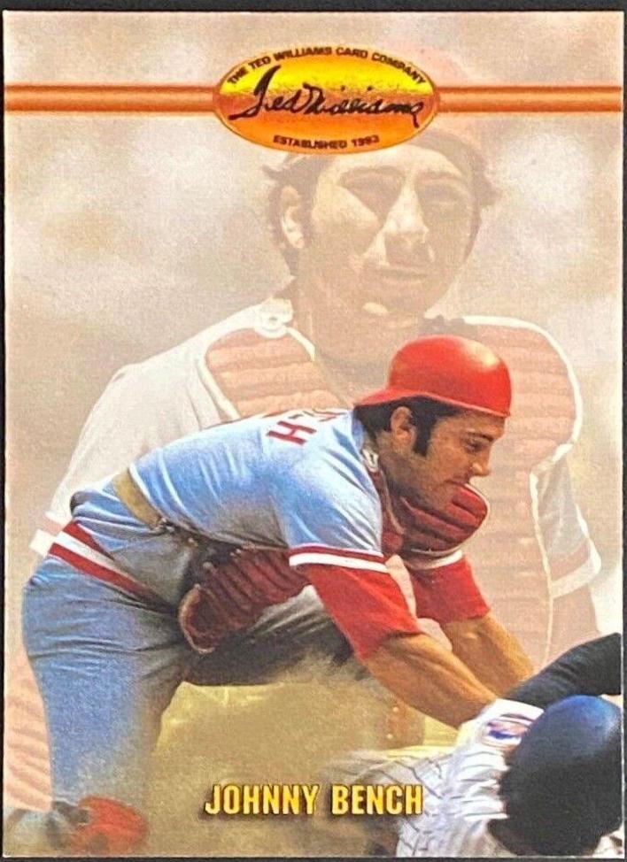 Johnny Bench #28 Baseball Cards 1993 Ted Williams Co