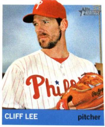 Cliff Lee #16 Baseball Cards 2013 Topps Heritage