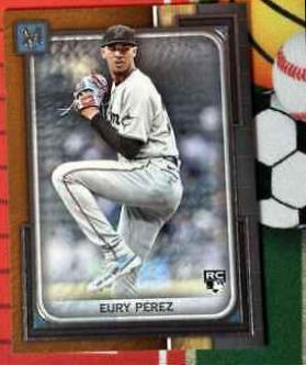 Eury Perez #1 Baseball Cards 2023 Topps Museum Collection